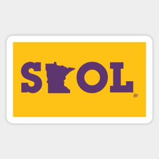 Block Script "State SKOL" - Purple Magnet